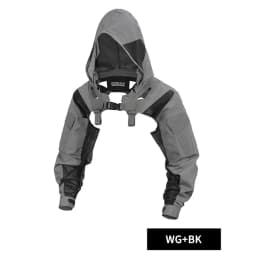 DMgear Tactical Hooded Coat Combat Uniform Long Sleeve Jacket Camouflage Black Breathable Comfortable Hunting Camping Outdoor
