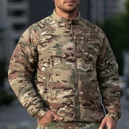 Men Autumn Winter Warm Padded Jackets Camouflage Tactical Training Work Clothes Outdoor Windproof Thermal Coat Hiking Jackets