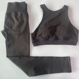 2 Piece Sets Women Racer Sports Bra High Waist Scrunch Bum Seam Yoga leggings Sports Suit Fitness Clothes Outfit Yoga Set