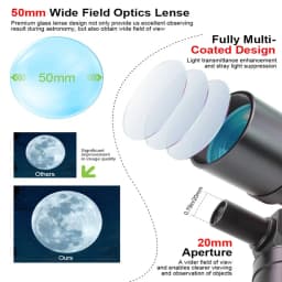 Datyson Star Finder Scope, 9X50 90-Degree All-Metal Optical Detector, Astronomical Telescope with Full Forward Optical Crosshair and Bracket, Multi-Coated Upright Calibration Image Telescope Detector, Suitable for Auxiliary Star Finding with Astronomical Telescopes