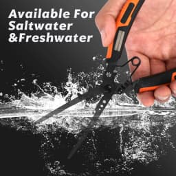 ZUKIBO New 196mm 7.7in Multifunction Fishing Pliers with Hook Sharpener PTFE Coating Anti-slip Grip Fishing Tools Accessories