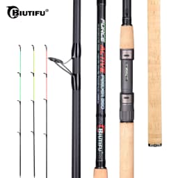 BIUTIFU Carp Feeder Fishing Rods 3.0m 3.6m 3.9m 3Tips Casting Weight 120g 150g 200g Carbon Fiber Spinning Pole Freshwater Sea