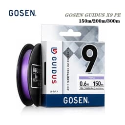 2026 Original GOSEN GUIDUS X9 PE Fishing Line 150m/200m/300m #0.5-#3.0 13LB/15LB/19LB/24LB/33LB/46LB/64LB Japan Fishing Line