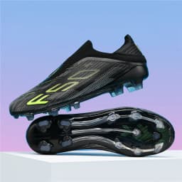 T36 Laceless Mens Soccer Shoes Boys F50 TF/FG Training Football Sneakers for Youth Turf Soccer Cleats Chuteira Campo 35-45