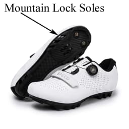 Unisex Outdoor Mountain Bike Shoes With Lock Road Cycling Sports Trail Bicycle Racing Spd Riding Sneakers Three Types For Option