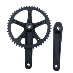 SKEACE Bicycle Crankset 144BCD Mountain Bike Square Hole Crank Aluminum Alloy Single Speed Crank Chainwheel 165mm 48T Crank Set