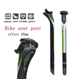 Bicycle Carbon Seat post Setback 25mm MTB/Road Seatpost 27.2/30.8/31.6mm length 350/400mm Bicycle SeatPost Parts Carbon Canoe