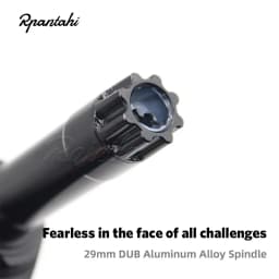 RPANTAHI Road Bicycle Carbon Fiber Crank Dub29 Axle Core Ultra Light Straight Mounted 8-Pin Interface Crank Bicycle Accessories
