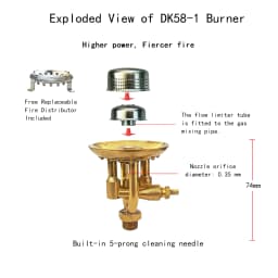 IWALKER Paraffin Stove, Diesel Stove Valve, Silent Cap, Outdoor Camping Stove Burner, European Specifications, M14.6 * 0.75