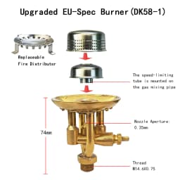 IWALKER Paraffin Stove, Diesel Stove Valve, Silent Cap, Outdoor Camping Stove Burner, European Specifications, M14.6 * 0.75