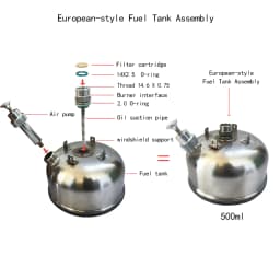 IWALKER Paraffin Stove, Diesel Stove Valve, Silent Cap, Outdoor Camping Stove Burner, European Specifications, M14.6 * 0.75