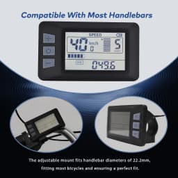 【Haytrix-S866】Fatbike V20 Screen EBike LCD Display Bicycle Speedometer Cycling Computer for Bikes Accessories