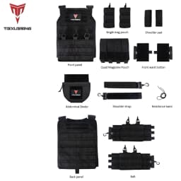 Quick-release Training Vest Training Vest Molle Multifunctional Outdoor Vest Equipment Plate Carrier Airsoft Tactical Vest