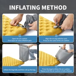 Naturehike New 3.5 High R-value Camping Air Mattress Lightweight Sleeping Air Pad Portable Quick Inflatable Travel Hiking Mats