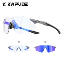 KAPVOE UV400 Photochromic Mountaineering Sunglasses Outdoor Sports Glasses for Running Hiking and Cycling Driving Sunglasses