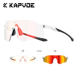 KAPVOE UV400 Photochromic Mountaineering Sunglasses Outdoor Sports Glasses for Running Hiking and Cycling Driving Sunglasses