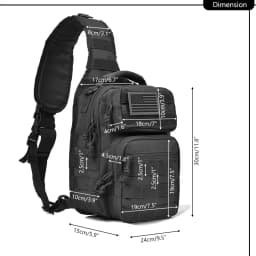 1WOutdoor Shoulder Bag Rover 1Sling Pack Nylon Backpack Molle Assault Hunting Accessories Diaper Day Pack Small
