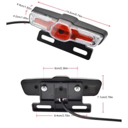 Ebike Front Brake Rear Light Set 24V 48V LED Electric Scooter Front Brake Rear Light Set with Horn Headlight Switch Tail Light