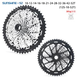 SUNSHINE 12-Speed MS Mountain Bike Cassette Freewheel Steel 12-Speed 10-50T 10-52T Compatible with M7100