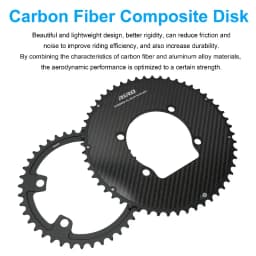 RIRO Carbon Chainring 110BCD Road Bike Chainring 50/34 52/36 53/39 54/40T 11/12S for Shimano R7000 R8000 R9100 R7100 R8100 R9200