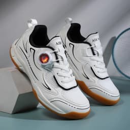 Men's Table Tennis Shoes, Women's Badminton Shoes, Student Fashion Sports Shoes, Using the Boa System, Lightweight Non-Slip Indoor Court Training Shoes, Tennis Running Shoes (Sizes 31-40)