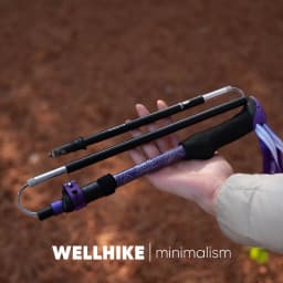 Hiking Poles Three Sections of Aluminum Pole for Mountaineering Hiking Skiing Travel Poles Climbing Trekking Poles Hiking Stick