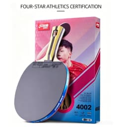 Professional DHS 4002 FL/4006 CS Table Tennis Racket With Hurricane 3 Rubber Original 7 Ply Pure Wood Ping Pong Racket