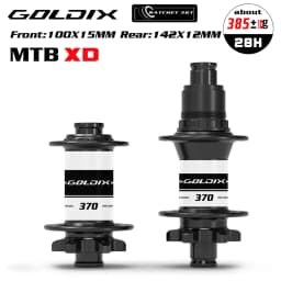 GOLDIX M370 28H Bicycle Ratchet 36T Boost Hub J-Bend 6-Bolt Disc Brake Compatible with HG XD MS Adapters - Bicycle Accessories