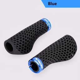 RECEVE Folding Bike Grips 3D Printing Bicycle Handles Grips BMX Cuffs Ergonomics With Aluminum Alloy Handlebar Cap For Brompton