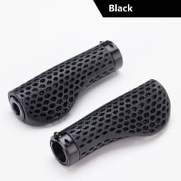 RECEVE Folding Bike Grips 3D Printing Bicycle Handles Grips BMX Cuffs Ergonomics With Aluminum Alloy Handlebar Cap For Brompton