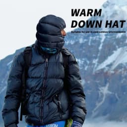 Naturehike 2026 New Winter Warm Hat Goose Down Waterproof Cap Ultralight Folding Portable Adjust Outdoor Camp Head Cover
