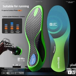 Full-foot Carbon Fiber Sport Insole Arch Support High Elasticity Shock Absorption Rebound Assistance for Basketball Insoles