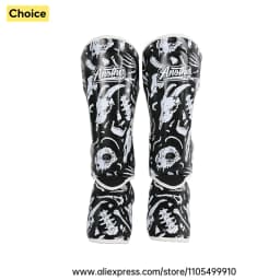 Kickboxing MMA Shin Guards Muay Thai Shin Guards Men Women Kids Premium Durable Shinguards with Extended Shin Instep Protection