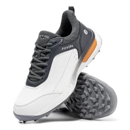 FitVille Wide Men's Golf Shoes Waterproof Athletic Causal Sneaker Professional No-Slip Spikeless Golf Shoes for Men Arch Support
