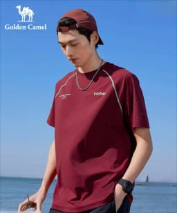 Golden Camel Men's Quick Dry Sport Short Sleeve 2026 Summer Casual Running Moisture Wicking Round Neck T-Shirt Exercise Gym Tops