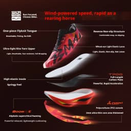 BMAI 21km Marathon Carbon Plate Running Shoes for Men Luxury Man Trainers Cushion Casual Sneakers Breathable Men's Sports Shoe