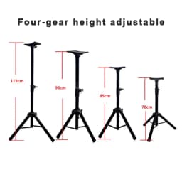 Three Colors Available Multi-functional Adjustable Height Plastic Alloy Stand for Speaker, Target Box, Shooting Practice Target,