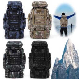 80L Hiking Backpack Mountaineering Bag Climb Bag Tactical Backpacks Waterproof Mountain Climbing Rucksack Travel Accessories