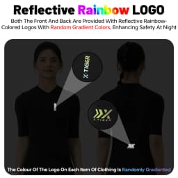 X-TIGER Women Cycling Jersey Breathable MTB Road Bike Short Sleeve Summer UPF50+ UV Protection Black White Bicycle Clothing