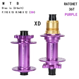 MTB Bike Hub 28H 36T Alloy Boost 110/148mm 6 Colors Lightweight 140g Front Hub XD HG MS Freewheel Front Rear Hub Cycling Parts