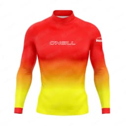 Men's Surf Suit Long Sleeve Rashguard Sun UV Protection Shirt Boys Basic Skin Surfing Diving Swimming Sports Rash Guards Clothes
