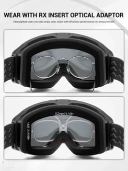 Kapvoe Ski Goggles With Yellow Lens and Case Photochromic Set Winter Men Women Magnetic Anti-Fog Snowboard Goggles Adults