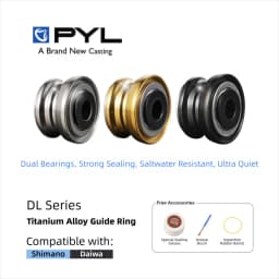 PYL Titanium Alloy Double Bearing Line Roller - Saltwater Resistant Spinning Reel Line Guide for Shimano/Daiwa Exist Upgrade