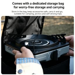 8000W Infrared Gas Stove Portable Split Burner Windproof Camping Cooker Steel Body Tea Boiling Outdoor Cooking Equipment