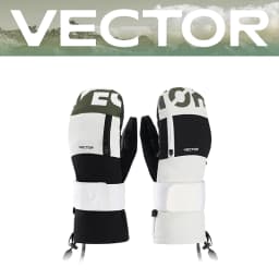 Vector Women Men Outdoor Double Board Snowboard Kevlar Waterproof Wear-resistant Semi Detachable Gloves 3M Cotton