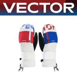 Vector Women Men Outdoor Double Board Snowboard Kevlar Waterproof Wear-resistant Semi Detachable Gloves 3M Cotton