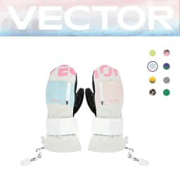 Vector Women Men Outdoor Double Board Snowboard Kevlar Waterproof Wear-resistant Semi Detachable Gloves 3M Cotton