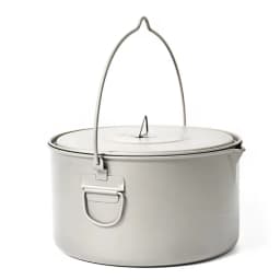 TOAKS Titanium 2000ml Pot with Lid and Bail Handle Portable for Outdoor Camping Hiking POT-2000-BH
