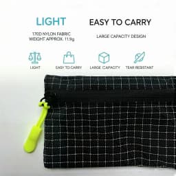 Mini Waterproof Pouch Ultralight 11.9g Travel Wallet Organizer Bag with Carabiner For Essentials StoragePouch