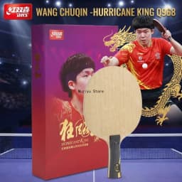 DHS Hurricane Wang Chuqin Q968 Structure Table Tennis Blade 5 Wood 2 AC OFF++ Ping Pong Racket with Original Box